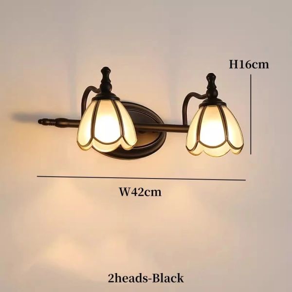 LED American vanity Mirror Headlight multicolor mirror cabinet Glass Wall lamp mirror wrought iron lamps (WH-MR-71)