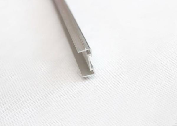 Silver White Mill Finish Aluminium LED Profiles Customized ISO9001 Certification