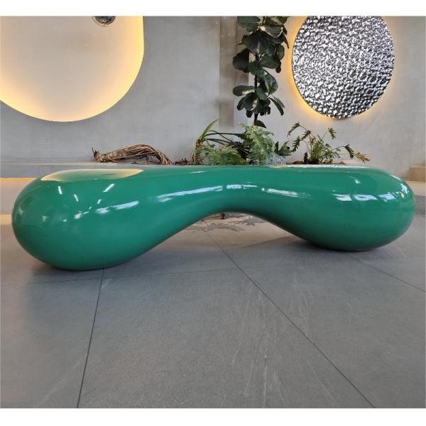 Mobiliário moderno de fibra de vidro / conjuntos de mesa de fibra de vidro personalizados