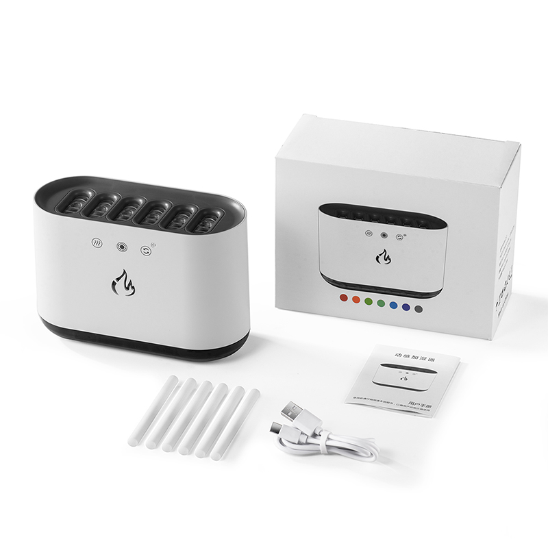 NEW Music Dynamic 7 Colorful Lighting Large Fashion Fog Cool Misting Personal Machine Smart Flame Humidifier