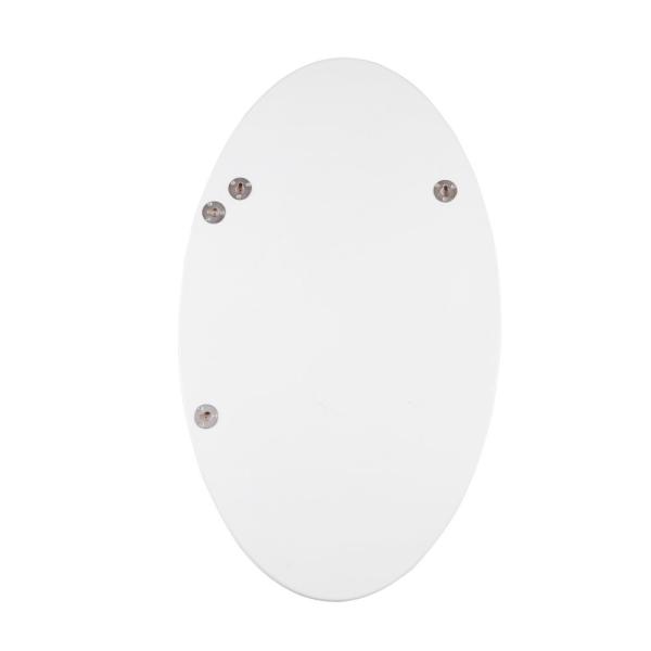 Espelho Frameless oval do banheiro dos espelhos fixados na parede duráveis da composição