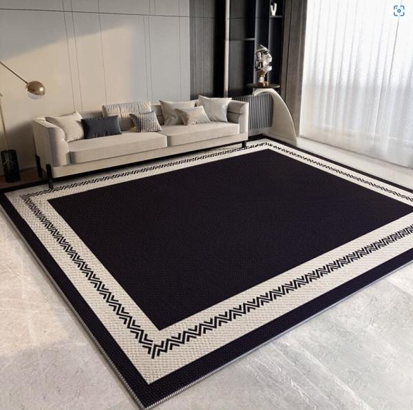 Light Luxury High Density Ring Velvet Pattern Carpets For Living Room Floor, Sofa And Bedroom