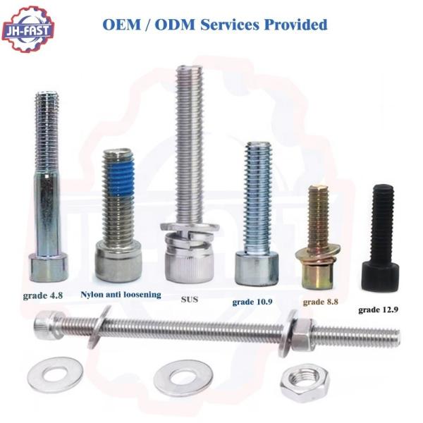 Steel Hex Socket Head Allen Bolt M8 x 45 DIN 912 10.9/12.9 Grade for General Industry