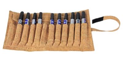 Caixa de lápis Tearproof Antifouling do envoltório de Mark Pen Roll Up Stationery Cork ISO9001