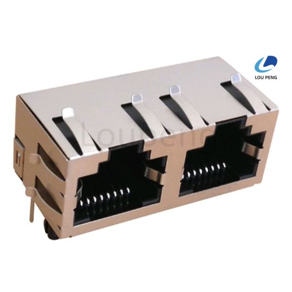 Black LAN Cable Connector Featuring Retention Strength 50N or 30N Min for 60 Seconds Ensuring Secure and Stable Network Cable Termination