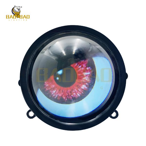 Vermelho Azul Cute Demon Eye Disponível Farol de carro Decoração interior