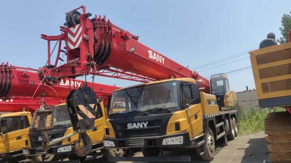 2023 Sany STC250 Used Crane With A 43-Meter Boom, An 8-Meter Jib, And A 3.8-Ton Counterweight. It'S In Excellent Working Condition.