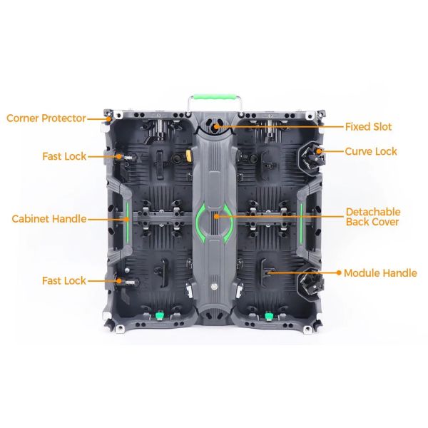 P2.6 P2.9 Сцена наружной светодиодной видеостенной панели экрана 500*500 мм водонепроницаемая