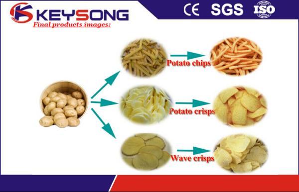 Small Potato Chips Making Machine Semi - Automatic Frozen French Fries Equipment