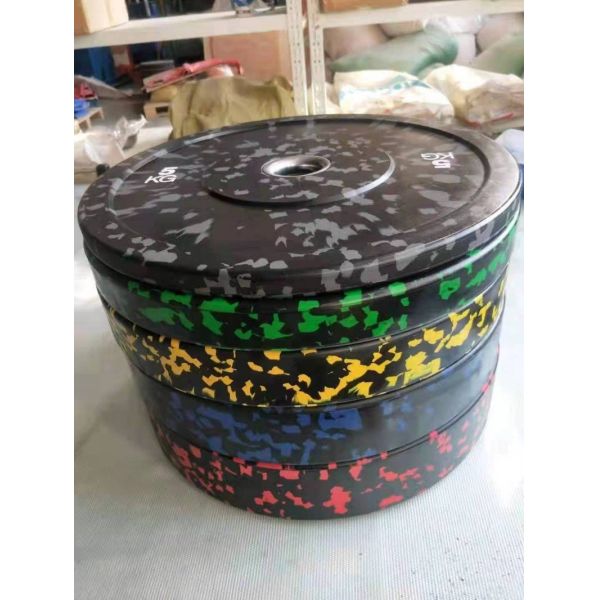 Venta al por mayor Placa de oro de alta calidad Placa de cromo Barra de hierro fundido Equipo de gimnasio para el hogar Barra con placas de peso