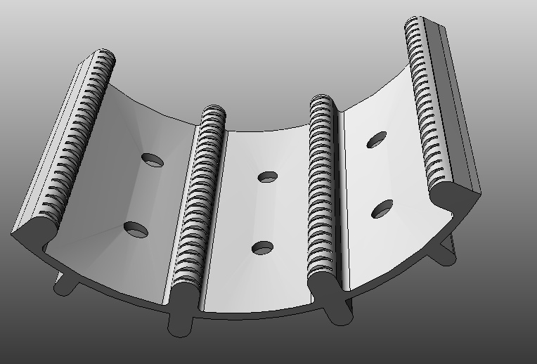 White Advanced Technical Ceramics , 99% Alumina Ceramic Wafer Boat Horizontal Type Wafer Carrier