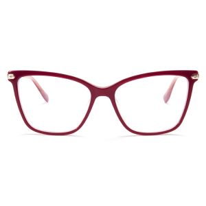 Рамка зрелища металла ацетата стекел компьютера женщин глаза кота