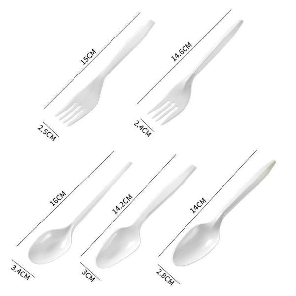 US Eco-Friendly Disposable Plastic Soup Ice Cream Kitchen Measuring Honey PS Spoon