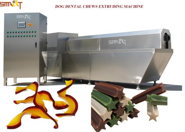 Siemens Motor Pet Treat Machine Bone Snacks Production Line