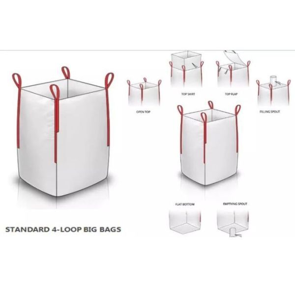 1500kg pp woven jumbo bag packing for sand and ore with high UV treated,PP Big bags/jumbo bags plastic scrap used pp big