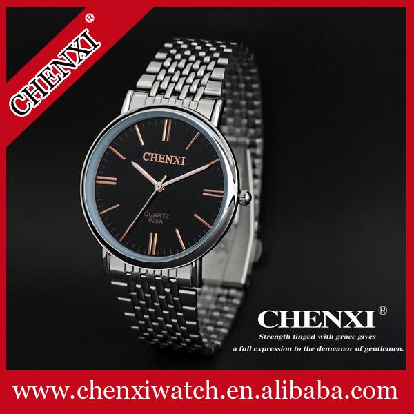 2015 Fashion Wristwatches Jewelry Wholesale Price Cheap Stainless Steel Watches Black White Rose Gold Watches Man
