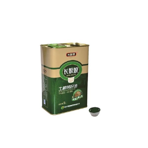 DADI 3 Liter Edible Oil Can, Food Oil Can for Cooking Oil Olive Oil Tin Can with Handle Certified by BSCI