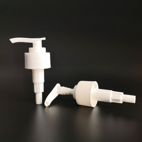 Белый насос лосьона винта автоматического замка 410 пластмассы 28