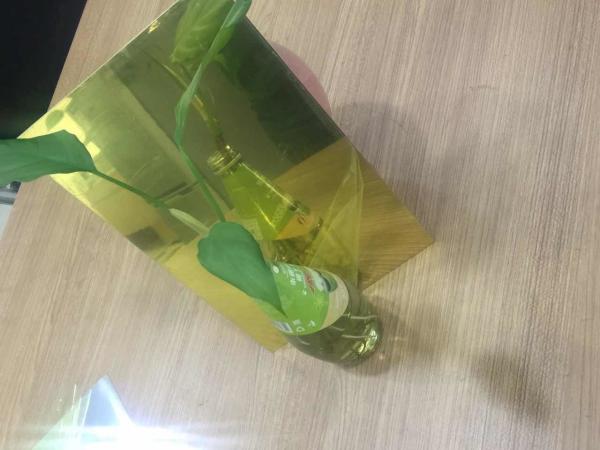 Alloy 1085 0.50mm Thickness Gold Color Mirror Aluminum With Reflectivly Above 96% For Solar Energy Panel Making