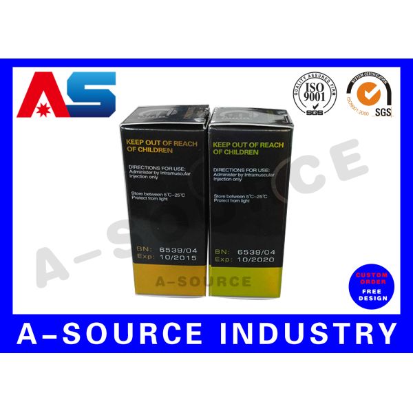 Pharmaceutical Essential Oil Box Glossy Holographic Printing 10ml vial paper boxes