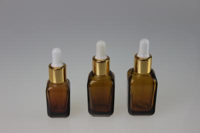 Personalized Amber Essential Oil Glass Bottles 35ML 25ML 15ML with Dropper