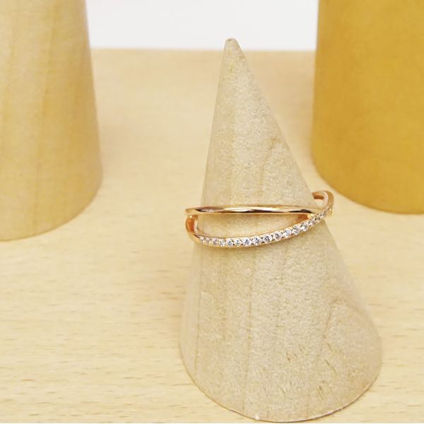 Round Silver Cubic Zirconia Rings , Golden Zirconia Engagement Rings