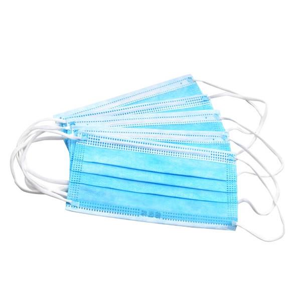 Melt Blown Fabric Grade Disposable Surgical Mask Protect Dust In Blue Color