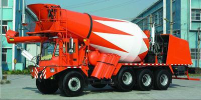 8X4 Concrete Transit Mixer 6m3 Agitating Capacity For Building Construction