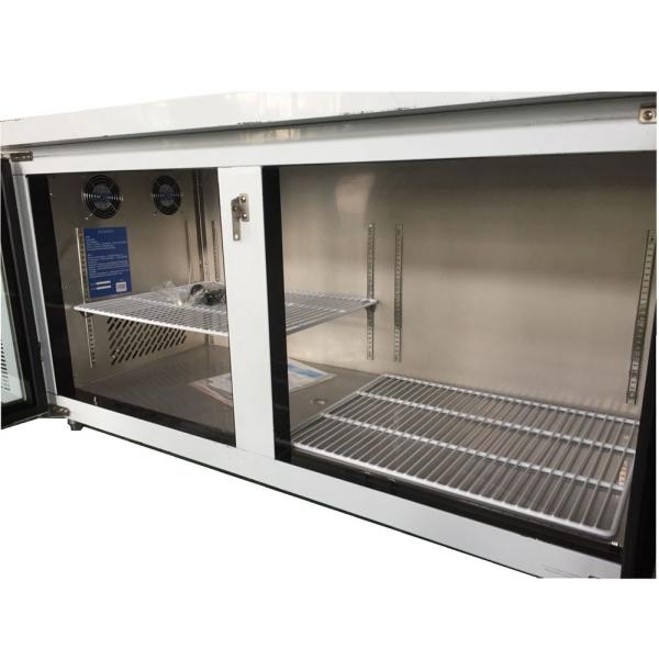 Établi de travail commercial en acier inoxydable avec refroidisseur sous comptoir Réfrigérateur de cuisine pour hôtel et restaurant Réfrigérateur de cuisine