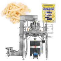Muti-función de alta velocidad congelado VFFs de bolas de carne encogida de embalaje de embalaje de la máquina de embalaje vegetales congelados multi-cabeza pesadora