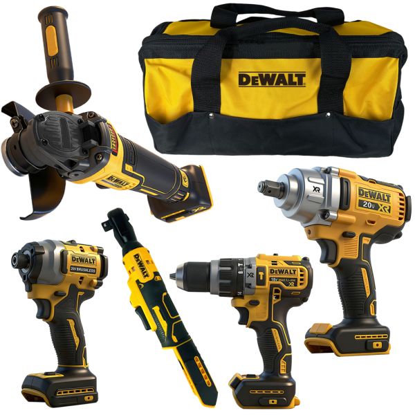 XR 20V Brushless Tool Set Ratcheting Wrench Angle Grinder Dewalt Impact Set ODM