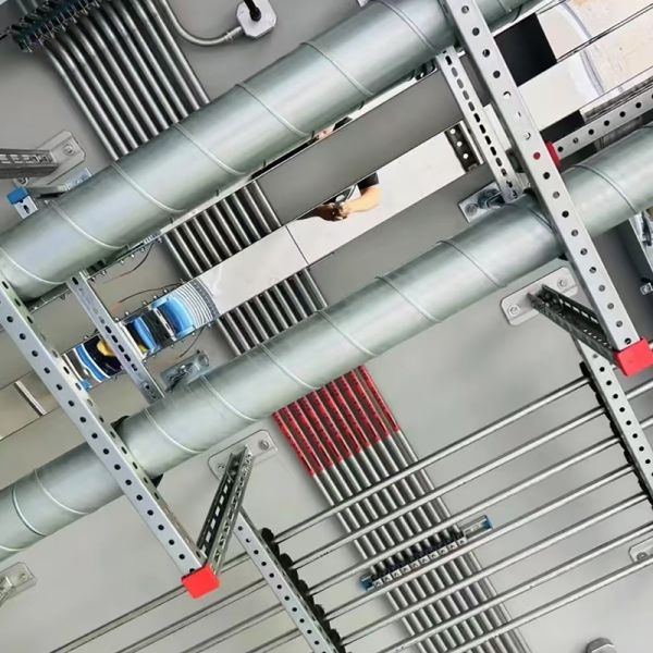 Bandeja portacables perforada eléctrica profesional de fábrica, escalera, material de acero de 100-900 mm de ancho para construcción industrial