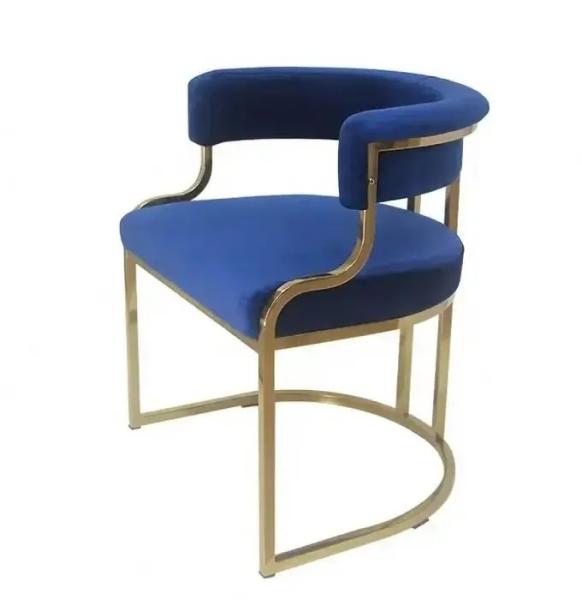 Velvet Metal Dining Chair for Restaurants and Hotels