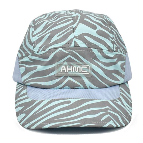 Outdoor Adjustable Baseball Sports Cap Lightweight Reflective Quick Dry 5 Panel Sports Hats with Buckle Back