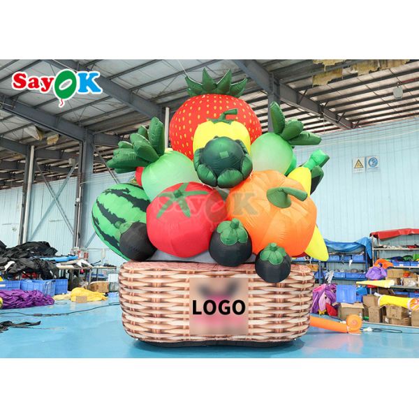 5 м высокие надувные фруктовые овощные деревья садовые растения воздушный шар для сцены садового парка
