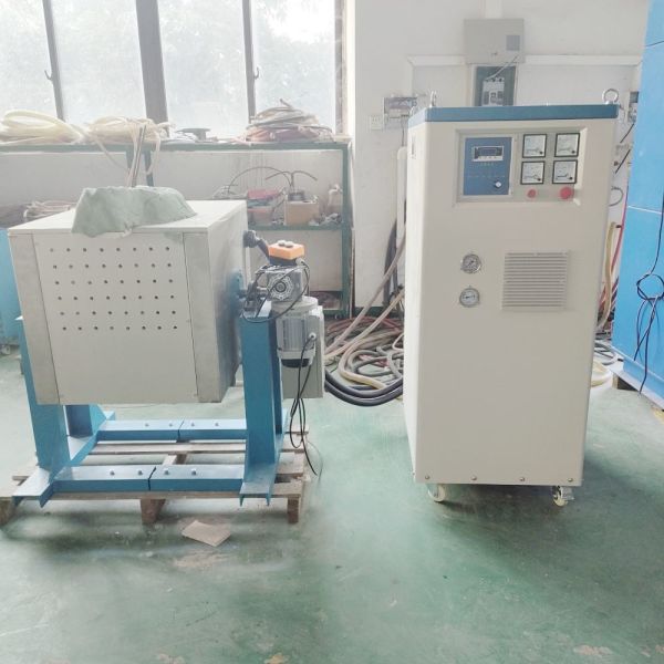 Forno de indução de média frequência 160KW 100kg Forno de indução para fusão de ferro Aço