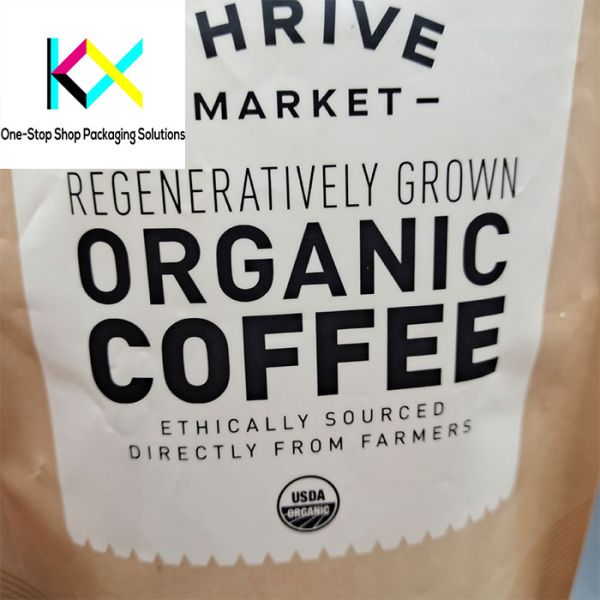 250g 500g 1kg Coffee Packaging Pouches Stand Up Zipper Plastic Coffee Bags