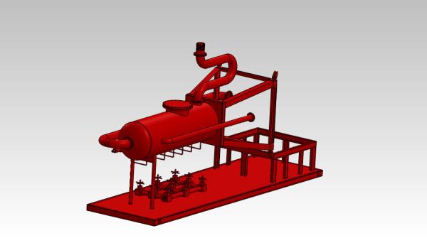 Poor Boy Degasser 320m3/H Mud Gas Separator Oilfield Drilling Gas Buster System