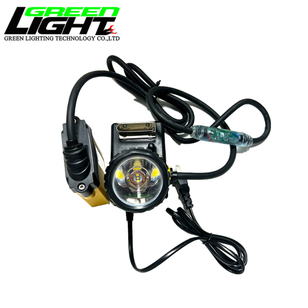 LED Mining Lamps Corded Miners Cap Lamp with Rechargeable Battery Providing 25000 Lux Brightness for Underground Work Lighting