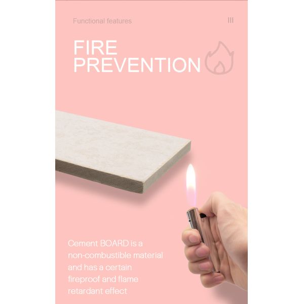 Mould Resistance Non Asbestos Cement Sheet Lightweight Fire Resistance Flame Retardant Board