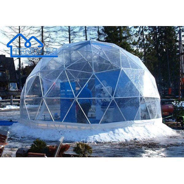 Bubble House With Steel Frame Dining Outdoor,16ft Round Trampoline ,Inflatable Dome Glamping Tent