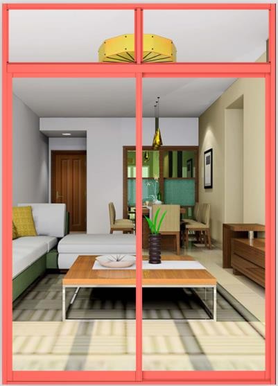 Powder Coated Aluminium Alloy Windows Extruded Aluminum Door Profile