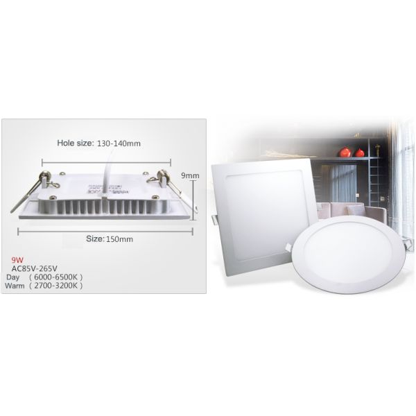 Easy to Install 6w 12w 18w 24w Surface Mounted Square LED Panel Light for Home Office