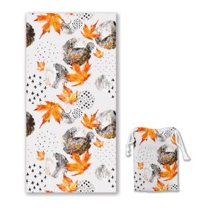 Large Sand Free Print Towel with Bag Quick Dry Custom Beach Towel