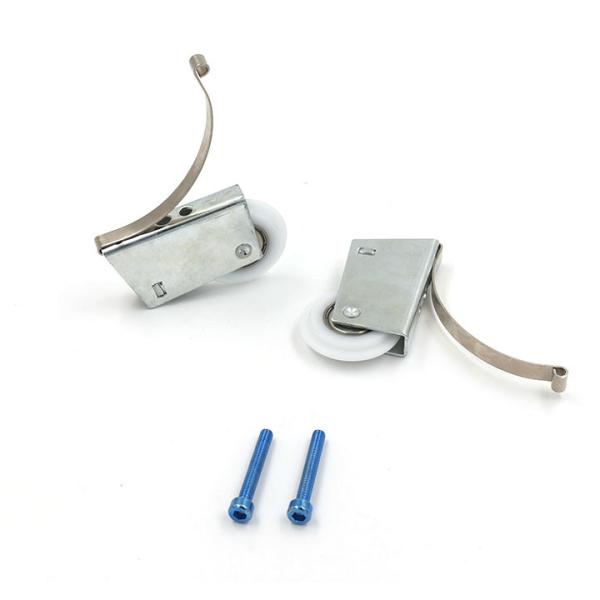Metal Wardrobe Nylon Door Rollers 608A Bearing ODM Chrome Plating