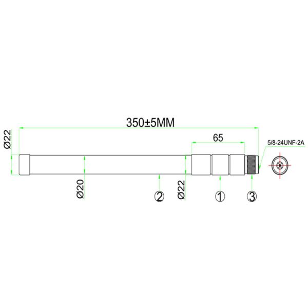 Wifi Wlan Wireless Fiberglass Omni Antenna Waterproof 4G LTE 1710MHz