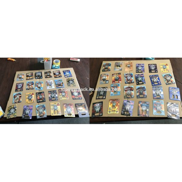 Пакет волдыря ДЗЭНА премьер-министра упаковывая металлическую серебряную бумажную карту для мужской капсулы усиливающего агента