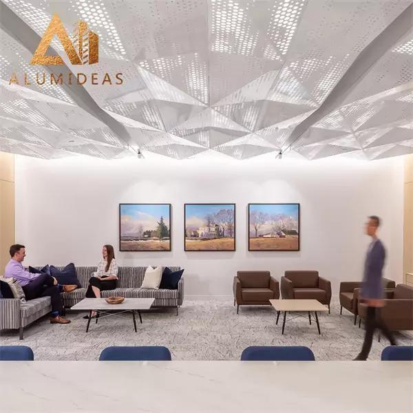 Perforated aluminum ceiling panels