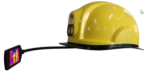 Infrared Thermal Motorcycle 2.4 Inch Safety Helmet Camera