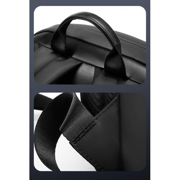 Полиэстер черный противоугонный водонепроницаемый рюкзак для ноутбука 20 литров